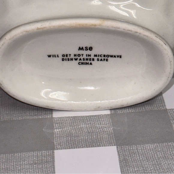 Martha Stewart White Gravy Sauce Boat 9" X 3" MSE - Picture 7 of 8